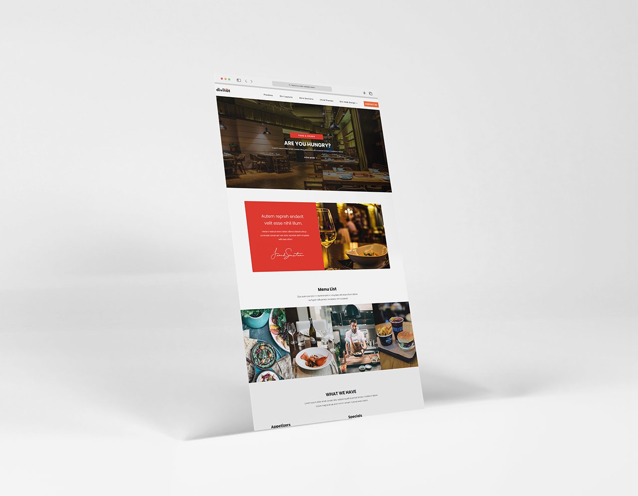 Restaurant Mockup