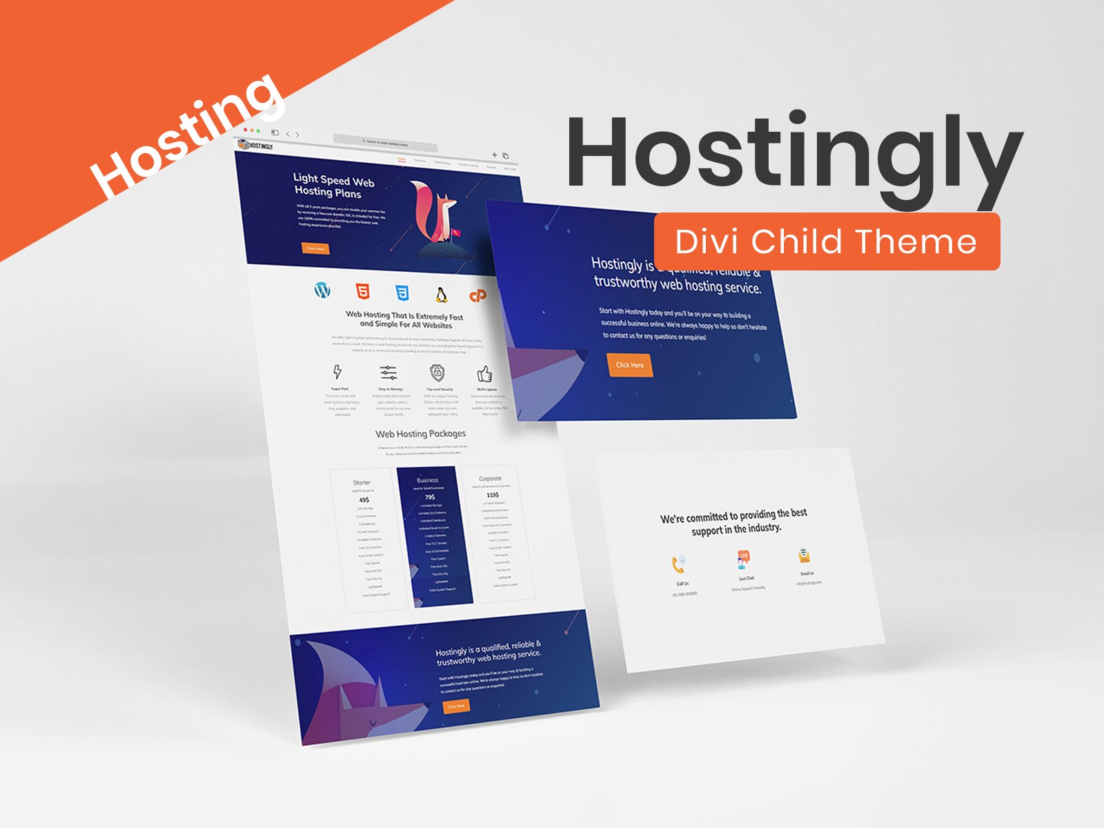 Divi Hosting Theme
