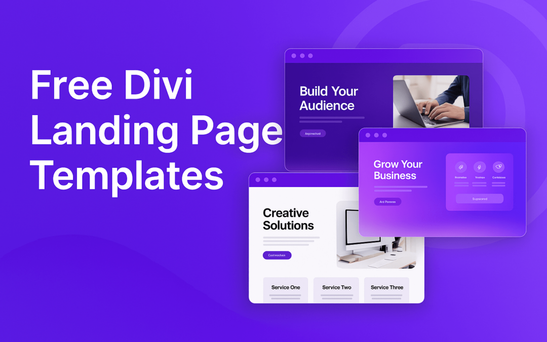 Free Divi Landing Page Templates